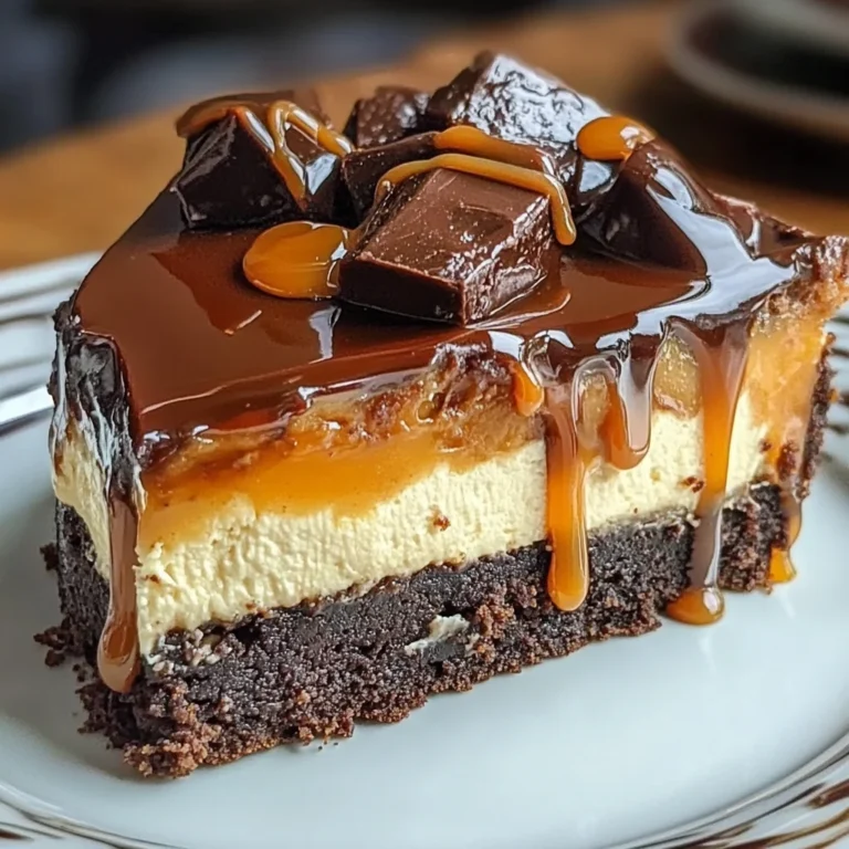 Caramel Brownie Cheesecake