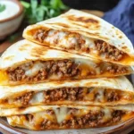 Cheesy Ground Beef Quesadillas Recipe is a must-try!