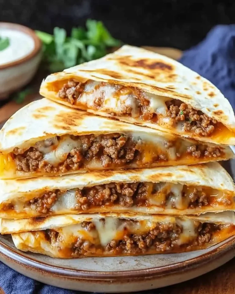 Cheesy Ground Beef Quesadillas Recipe is a must-try!