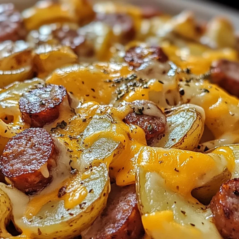 Cheesy Ranch Potatoes and Smoked Sausage