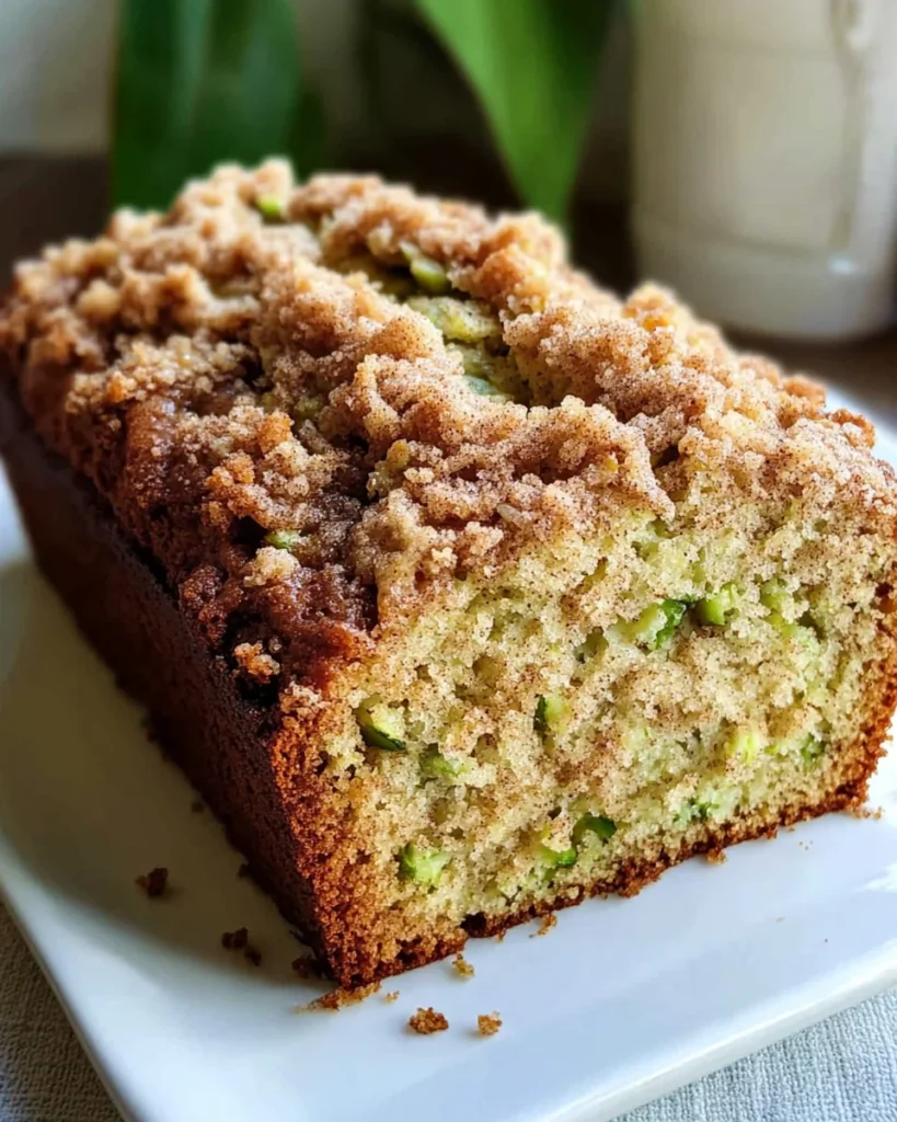 Cinnamon Streusel Topped Zucchini Bread Bakery Style: A Stunning Loaf