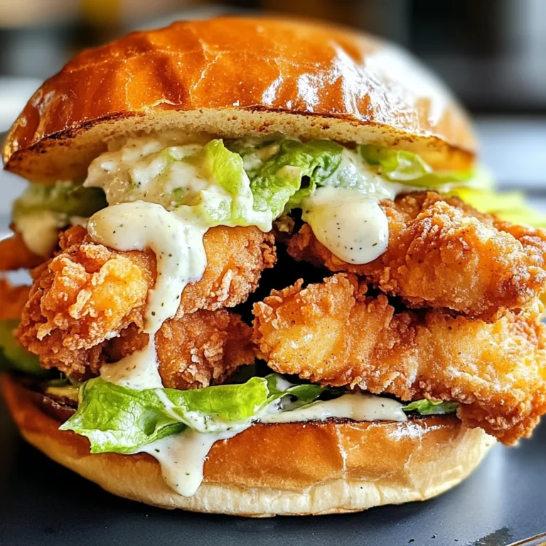 Crispy Chicken Caesar Sandwich