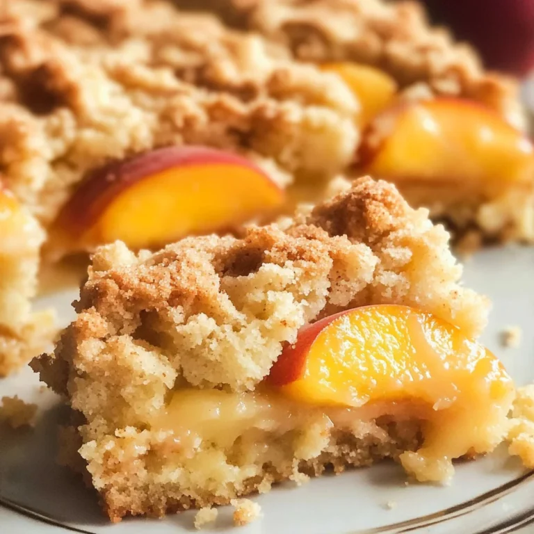 Easy Italian Peach Crumb Cake