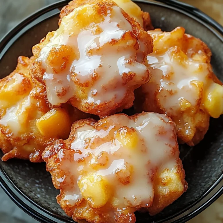 Fresh Peach Fritters That Melt in Your Mouth