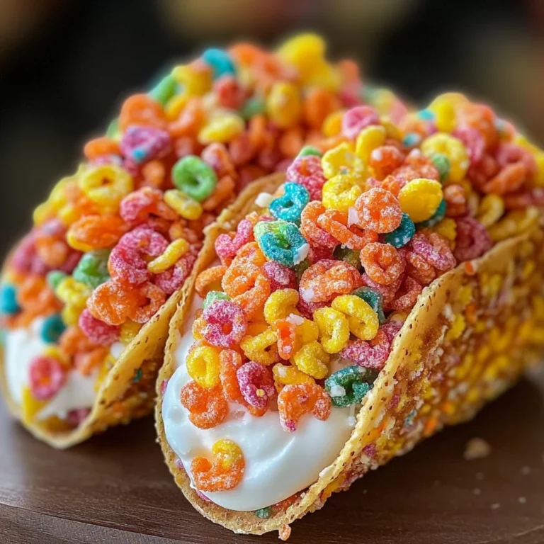 Fruity Pebbles Cheesecake Tacos