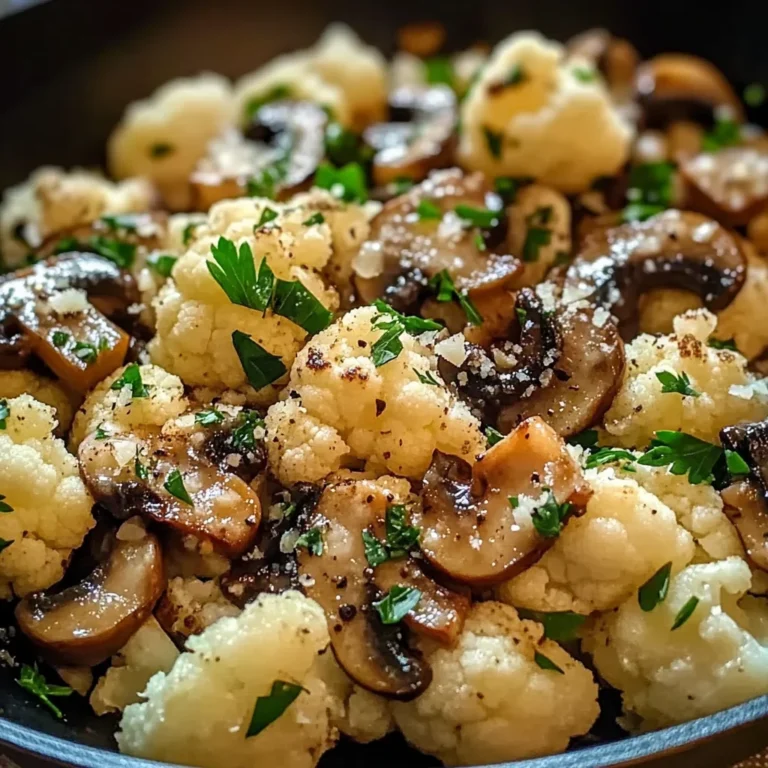 Garlic Cauliflower Mushroom Skillet: Quick & Delicious Dish