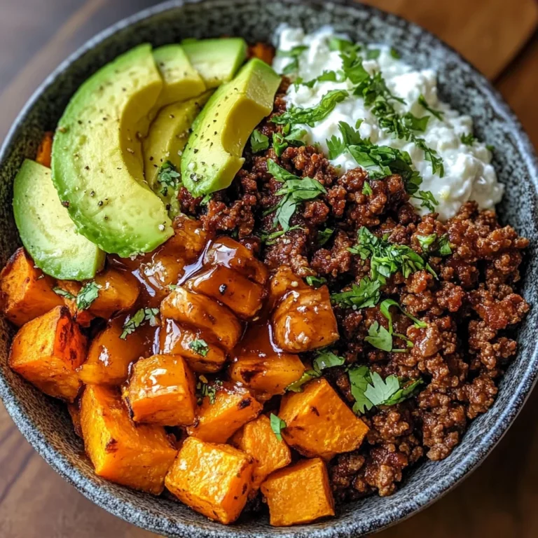 Ground Beef Hot Honey Bowl