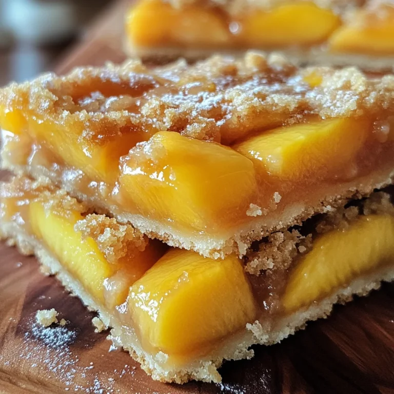 Heavenly Summer Peach Bars