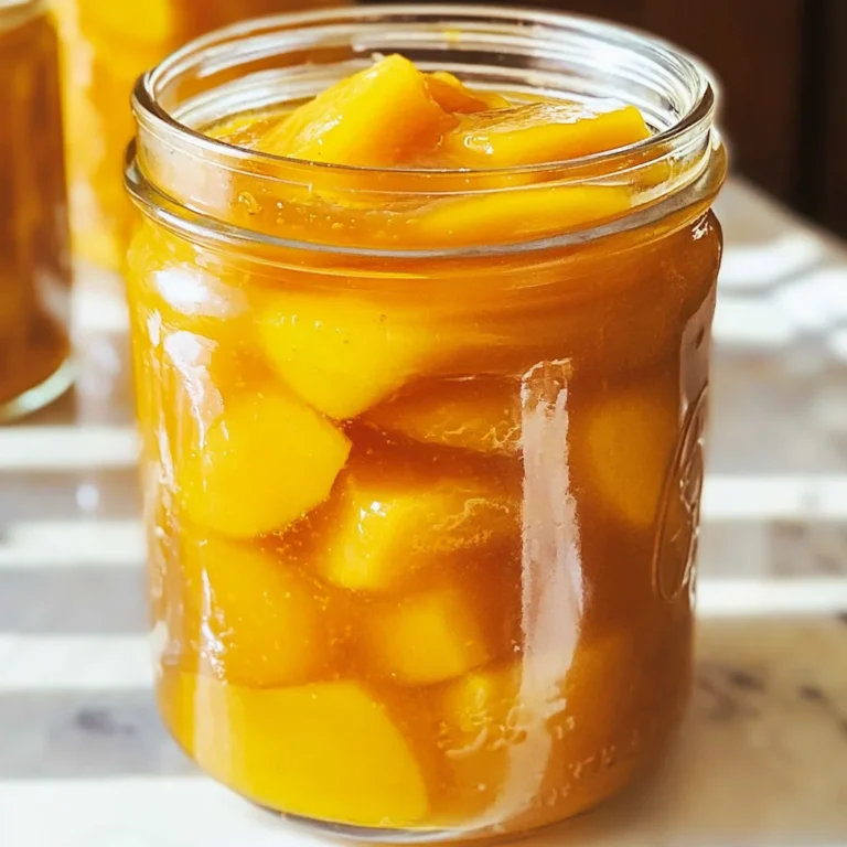 Homemade Canned Peach Pie Filling