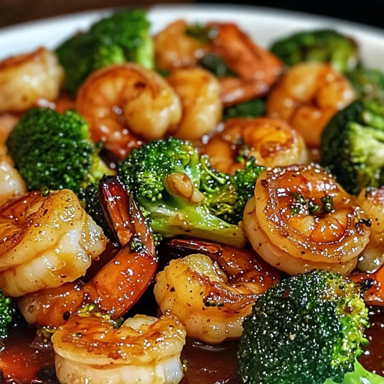 Honey Garlic Shrimp Roasted Broccoli