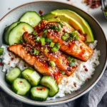Honey Sriracha Salmon Bowls