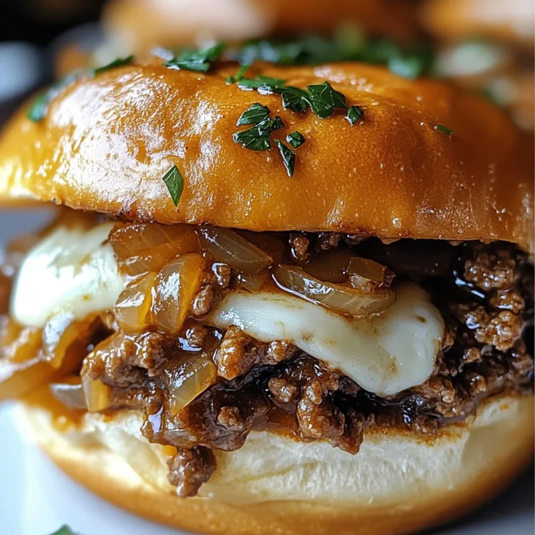 Irresistible French Onion Beef Sloppy Joes