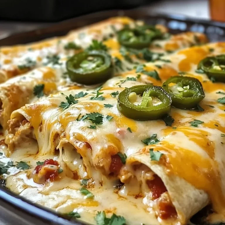 Jalapeño Popper Cheesy Chicken Enchiladas : Creamy, Spicy, and Irresistibly Flavorful!