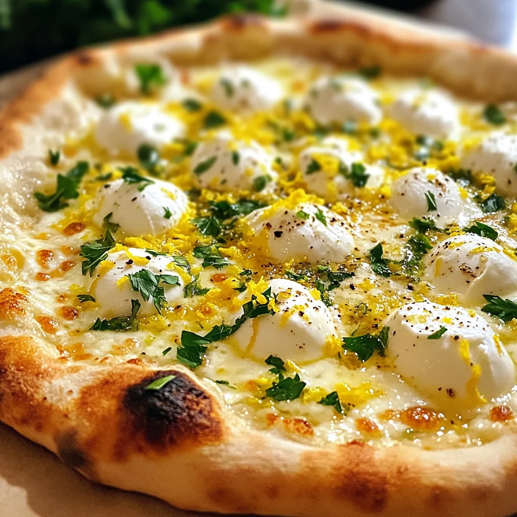 Lemon Pizza with Fresh Herbs