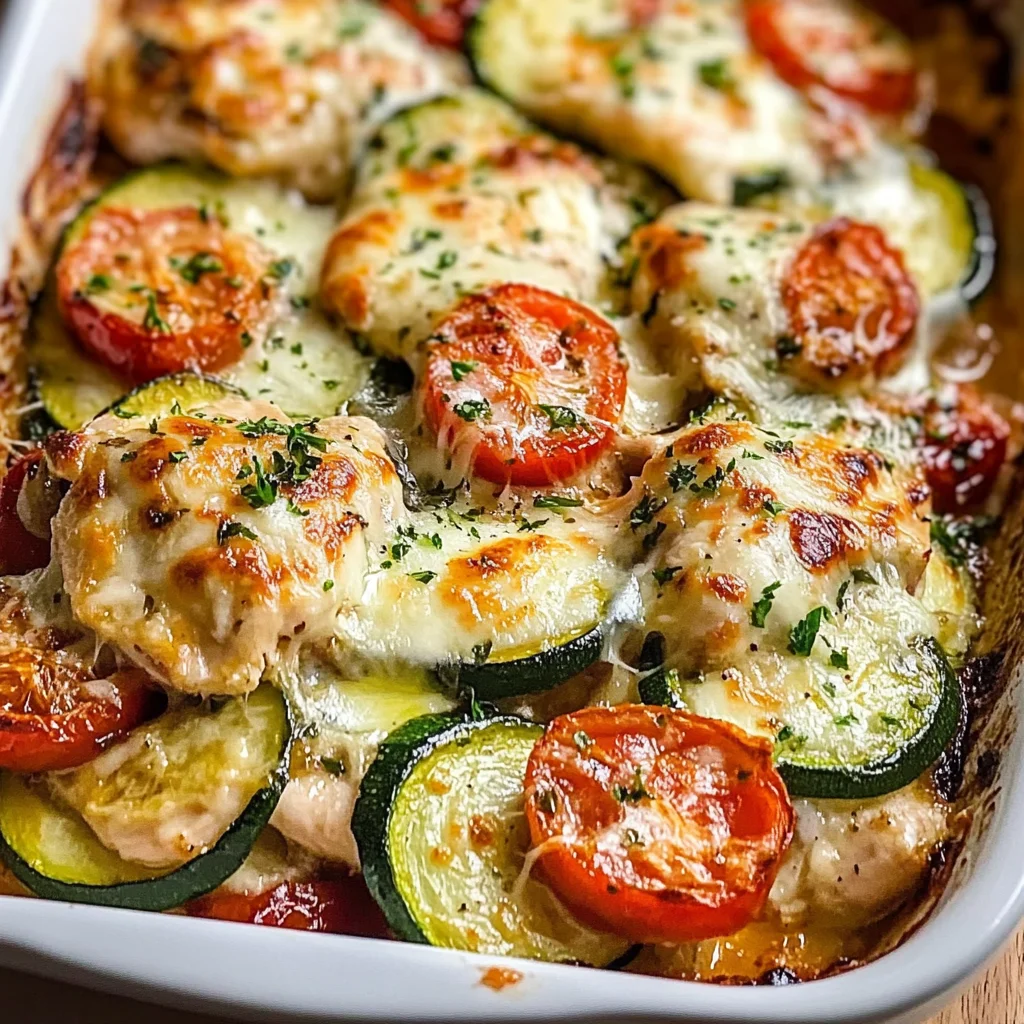 Mediterranean Chicken Zucchini Bake – Healthy, Flavorful & Easy!
