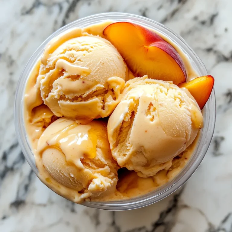 Peach Greek Frozen Yogurt