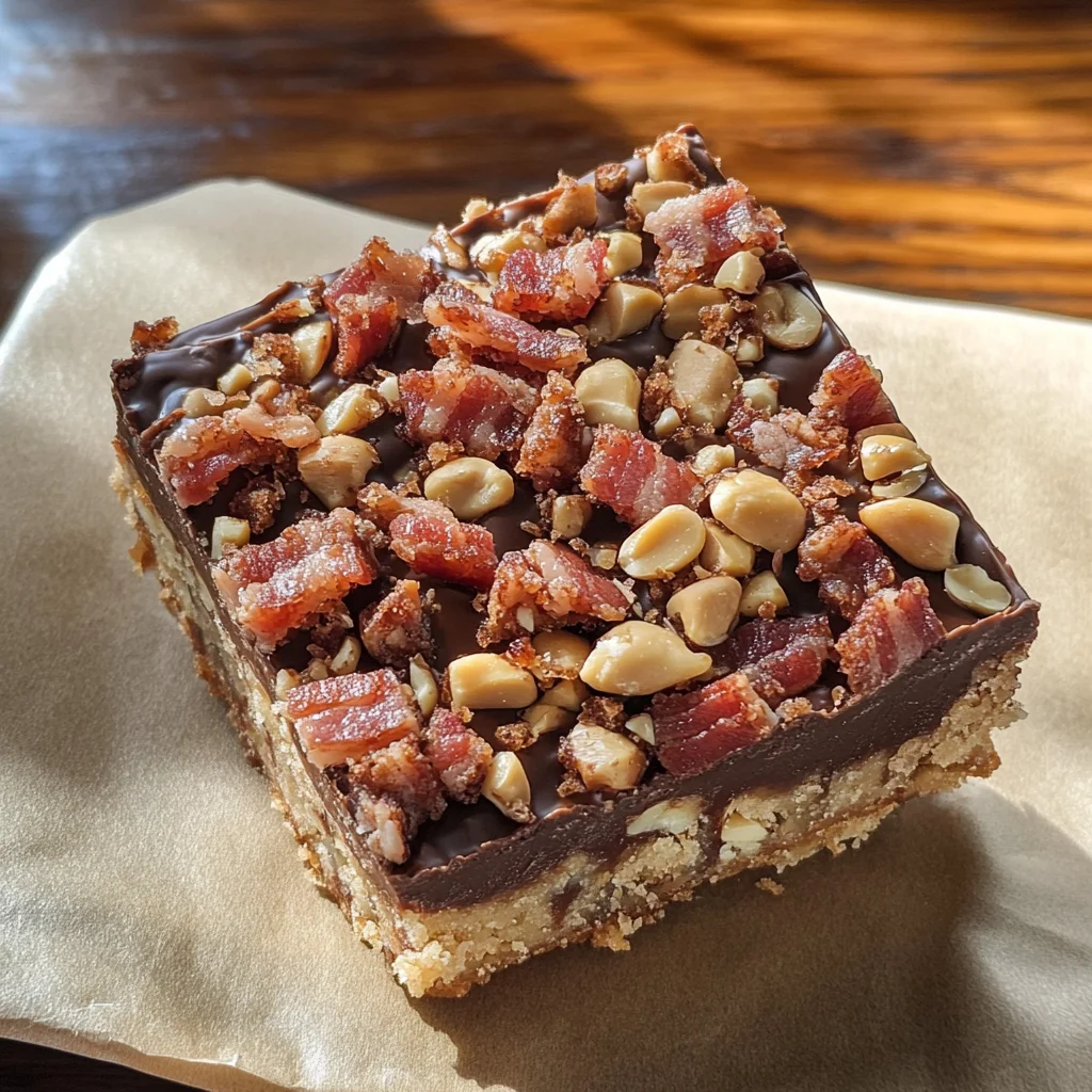 Peanut Butter-Turkey Bacon Bars
