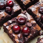 Roasted Chocolate Cherry Brownies