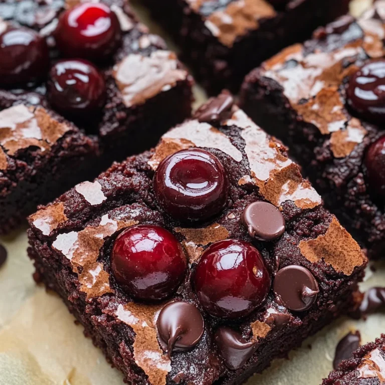 Roasted Chocolate Cherry Brownies