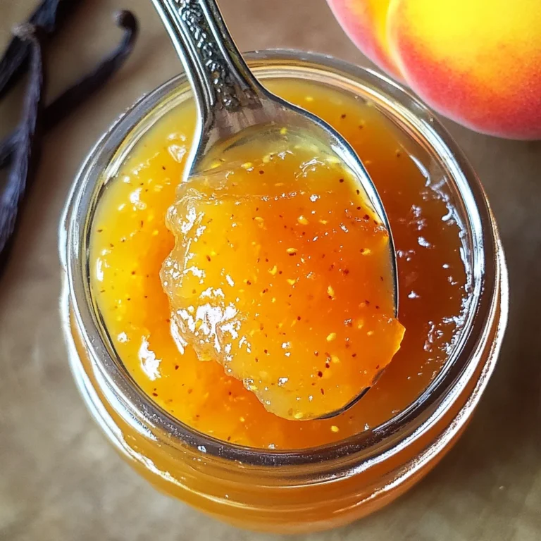 Small Batch Vanilla Peach Jam