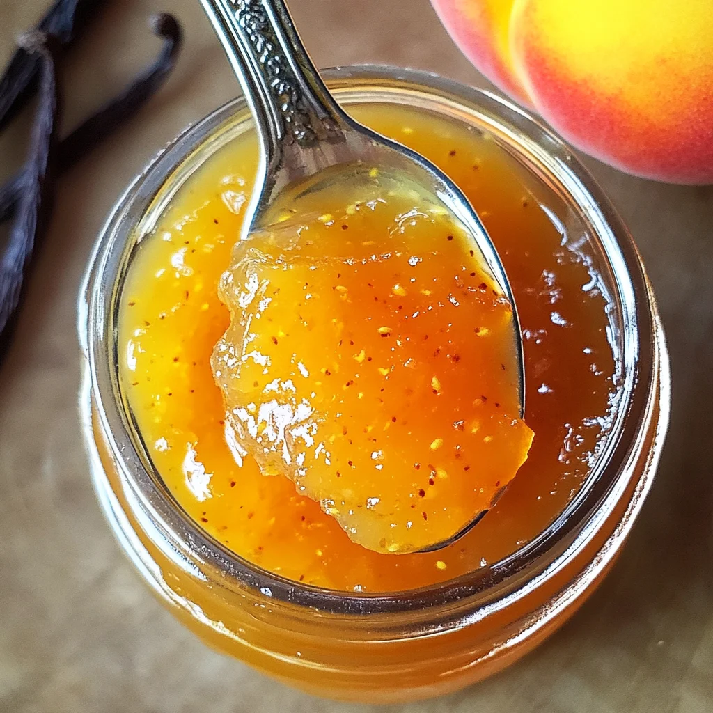 Small Batch Vanilla Peach Jam
