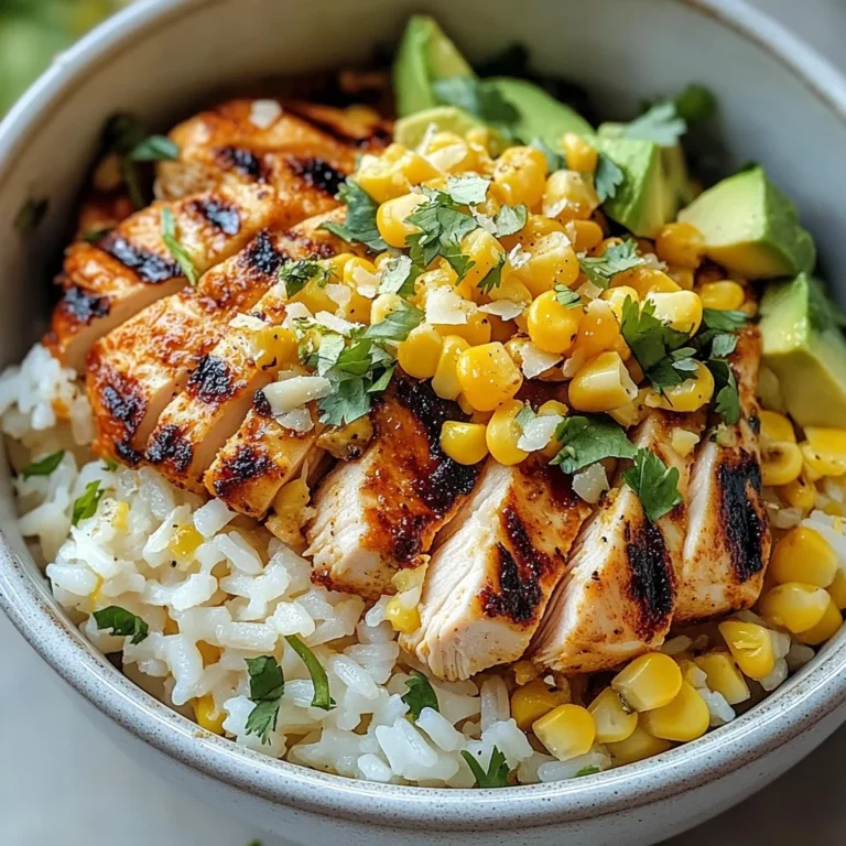 Street Corn Chicken Rice Bowl