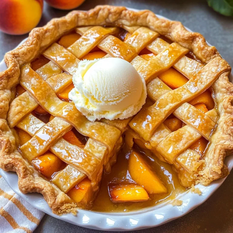 The Best Peach Pie