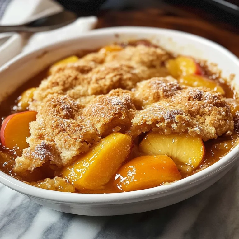 The Easiest Southern Peach Cobbler