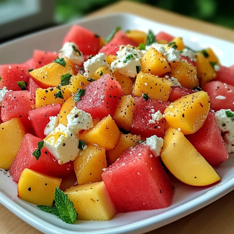 The Peach Watermelon Salad That Tastes Like Summer