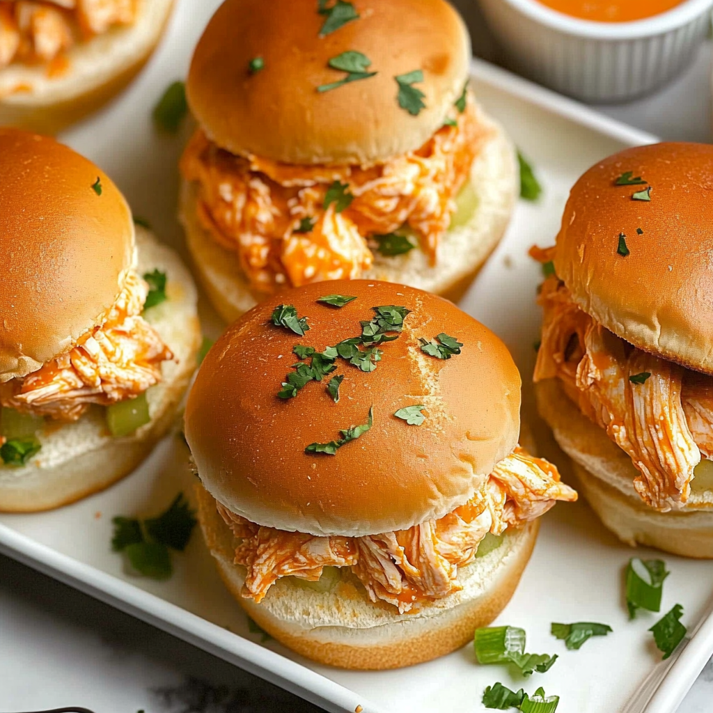 Spicy Buffalo Chicken Sliders