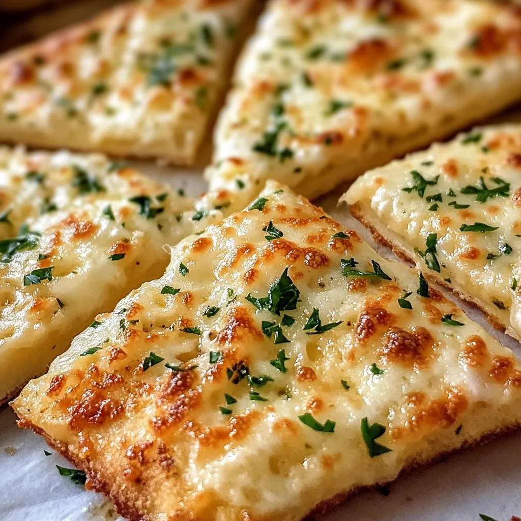 Air Fryer Cheesy Tortilla Garlic Bread
