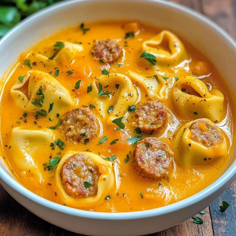 Butternut Squash Sausage Tortellini Soup Recipe