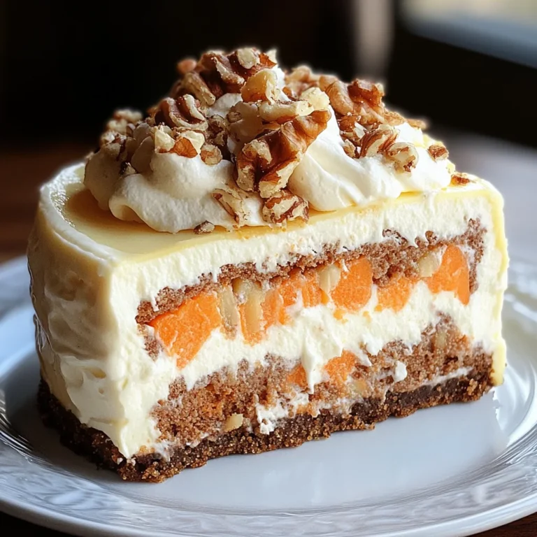 Carrot Cake Cheesecake Recipe – Easy Holiday Dessert