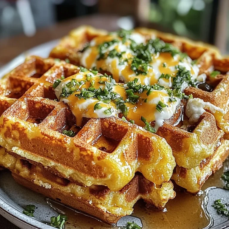 Cheddar Jalapeño Cornbread Waffles