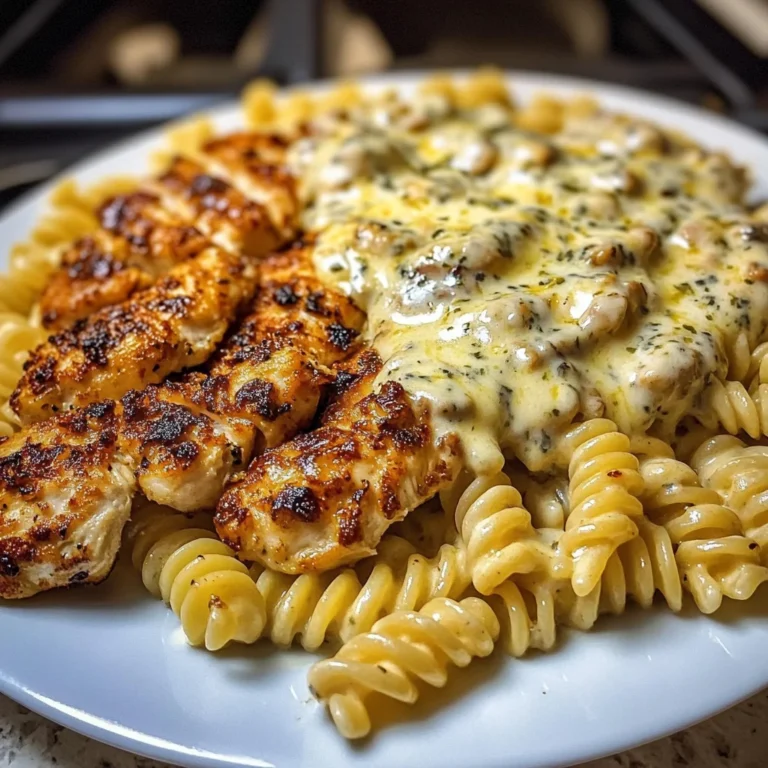 Cheesy Garlic Chicken Rotini in Cajun Cream Sauce