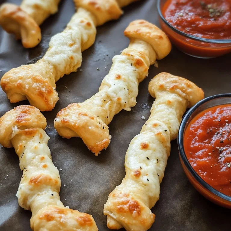 Cheesy Halloween Breadstick Bones