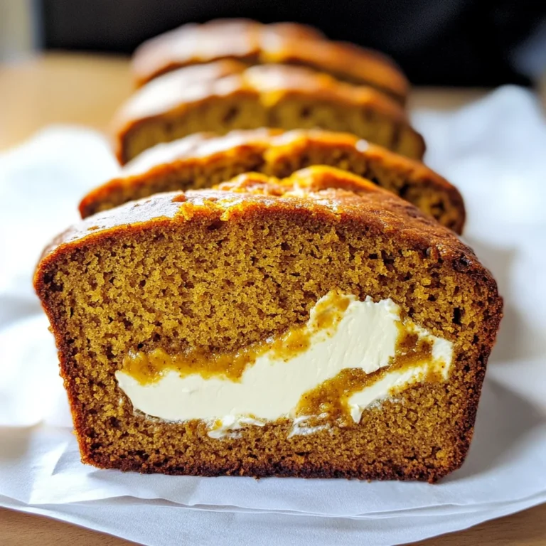 Cream Cheese-Filled Pumpkin Bread