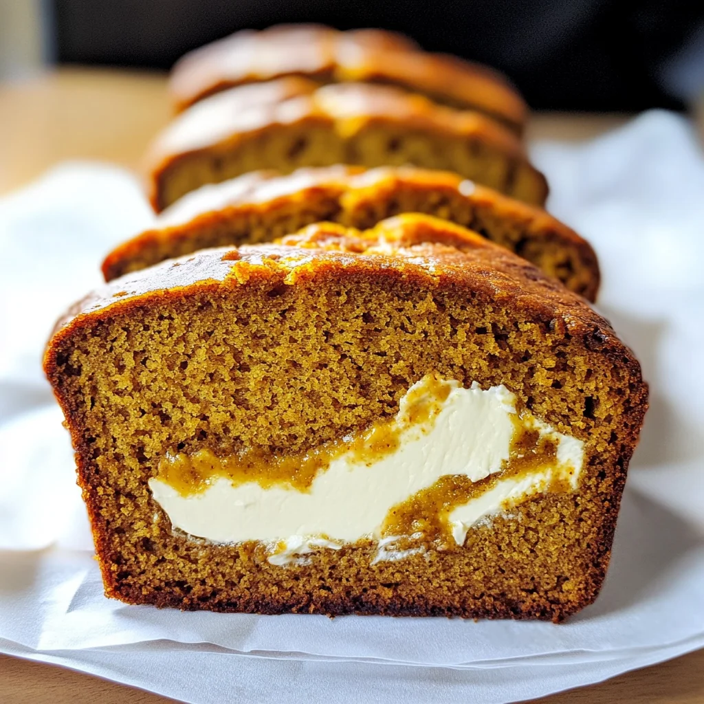 Cream Cheese-Filled Pumpkin Bread