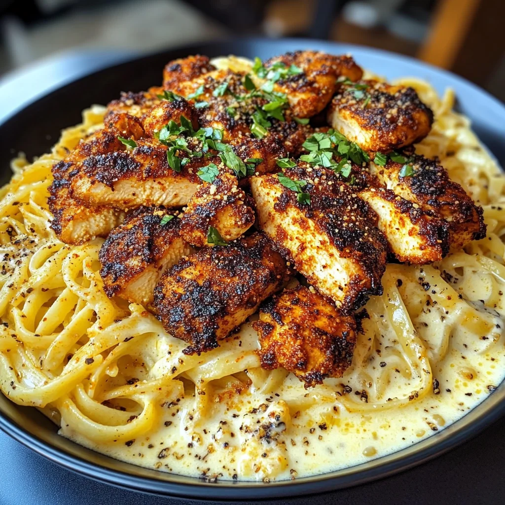 Creamy Cajun Chicken Linguine
