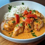 Creamy Paprika Chicken with Rice