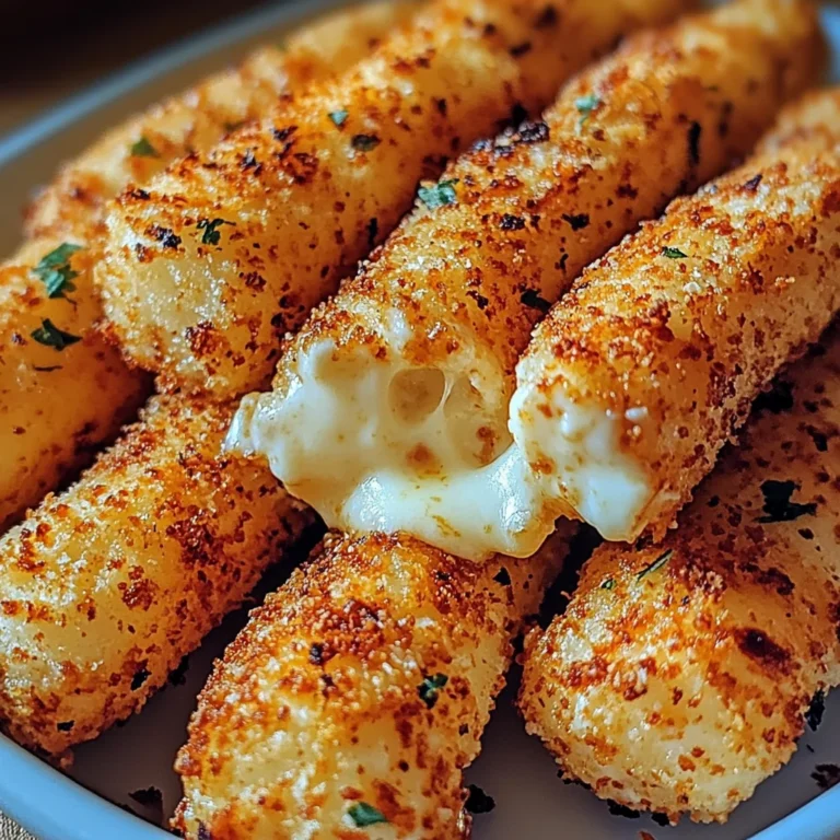 Crispy Air Fryer Mozzarella Sticks