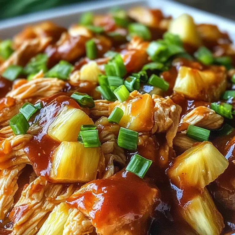 Crockpot Pineapple BBQ Chicken