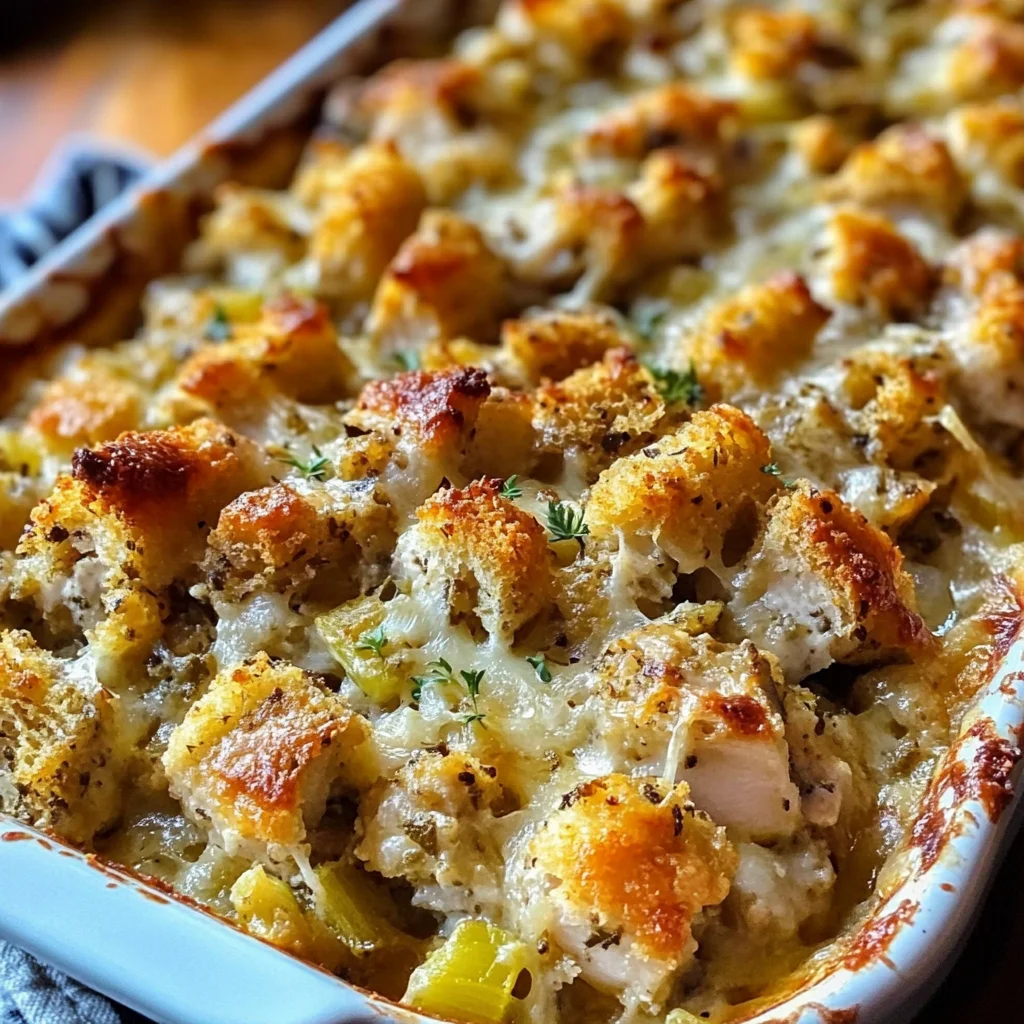 Dolly's Chicken and Stuffing Casserole