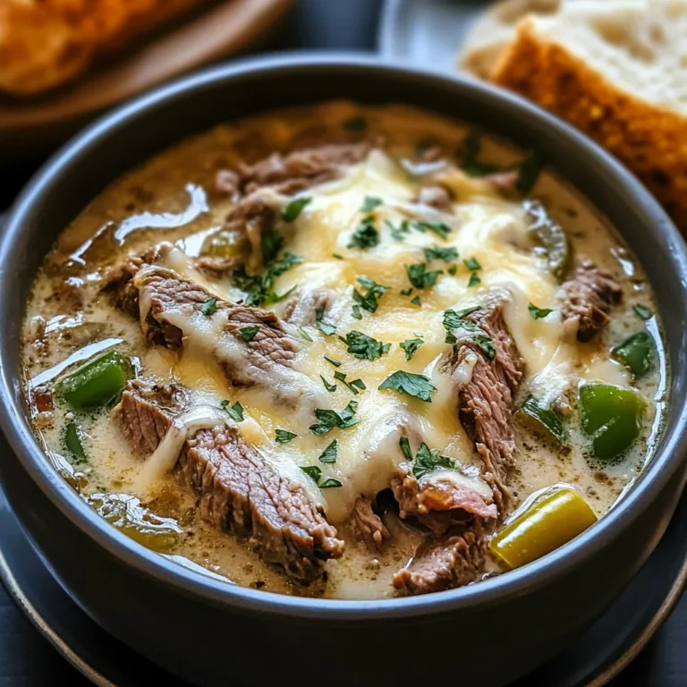 Philly Cheese Steak Soup Recipe: Comfort in a Bowl