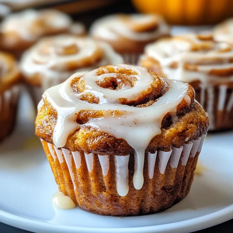 Pumpkin Cinnamon Roll Muffins