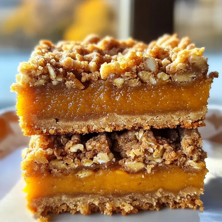 Pumpkin Pie Crumble Bars – Easy Fall Dessert Recipe