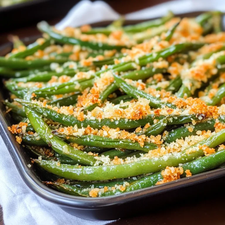 Roasted Parmesan Green Beans