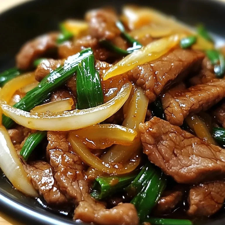 Savory Stir-Fried Beef with Sweet Onions in a Chinese-Style Sauce