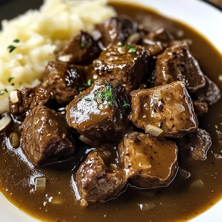 Sirloin Tips in Gravy – Easy Halal Beef Dinner Recipe