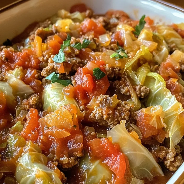 Slow Cooker Unstuffed Cabbage Rolls